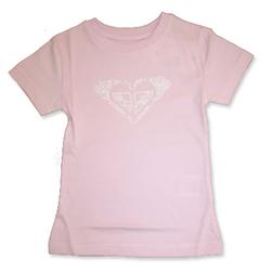 Kids Bow Tie My Heart T-Shirt - Pink