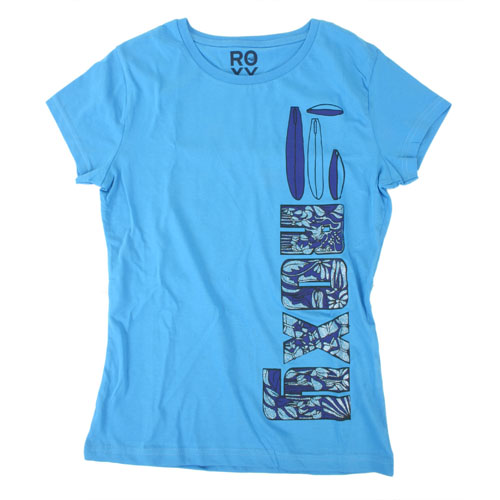 Ladies Roxy Shannon Just For Today Tee Basic Blue