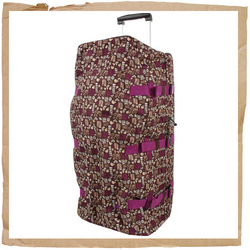 Roxy Melting Ice Large Wheeled Holdall Brown