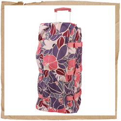 Roxy Melting Ice Large Wheeled Holdall Pink