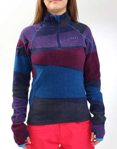 Night Fall Half Zip Printed Layer fleece