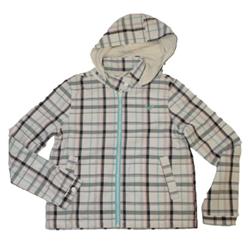 Roxy Ocean Side Plaid Jacket - Antique White