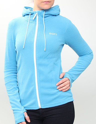 On The Run Zip hooded fleece - Sky