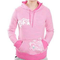 roxy Relax Mix Mini Stripes Hoody - Pink