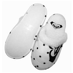 roxy Snowflake Ladies Slippers - White