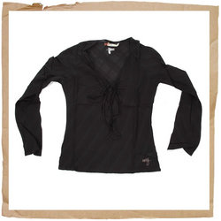 Roxy Sparkly LS Top Black