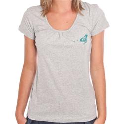 roxy Splat Amazing T-Shirt - Heather Grey