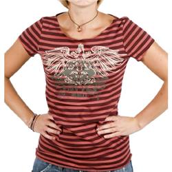 Star Guitar Fisher T-Shirt -Rouge Cool Stripe