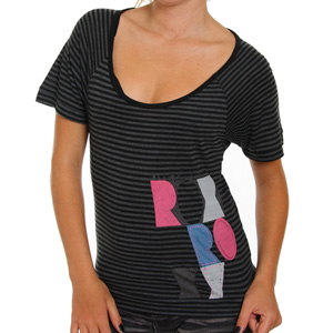 Roxy Superblock Tee shirt - True Black