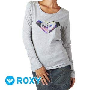 Roxy T-Shirts - Roxy Heart Long Sleeve T-Shirt -