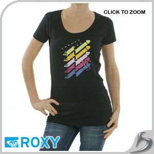 Roxy T-Shirts - Roxy Hugs T-Shirt - Black