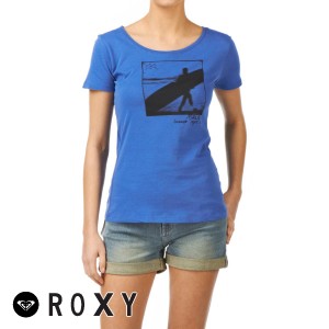 Roxy T-Shirts - Roxy Malibu T-Shirt - Amparo Blue