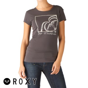 Roxy T-Shirts - Roxy Original T-Shirt - Charcoal