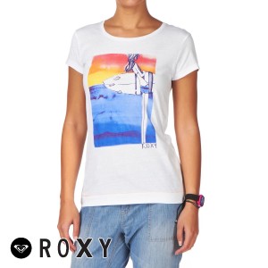 T-Shirts - Roxy Palm Tree T-Shirt - White