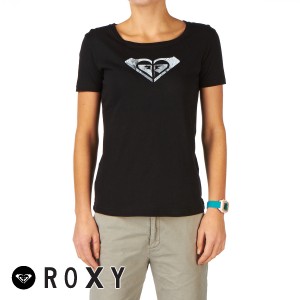 Roxy T-Shirts - Roxy Scrapped T-Shirt - Black