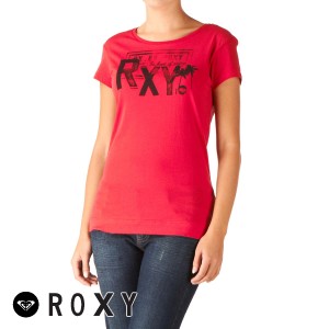 Roxy T-Shirts - Roxy Stay True T-Shirt - Raspberry