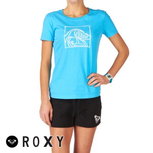 Roxy T-Shirts - Roxy Surfing Logo T-Shirt - Neon