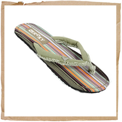 Roxy Tikkah Flip Flop Green