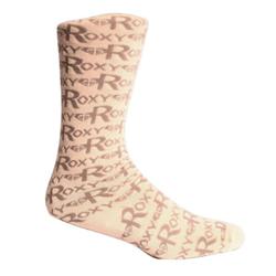roxy Tip Toe Snow Socks - Grey Lace