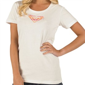 Roxy Womens Beach Brights T-Shirt White