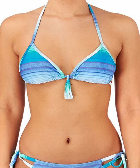 Roxy Womens Roxy Binded Tiki Tri Bikini Top - Ocean