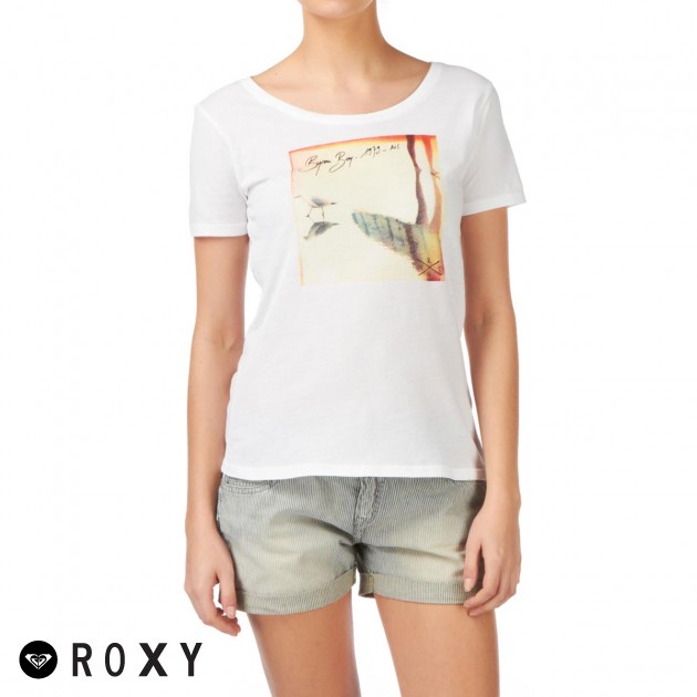 Roxy Womens Roxy Byron Bay T-Shirt - White