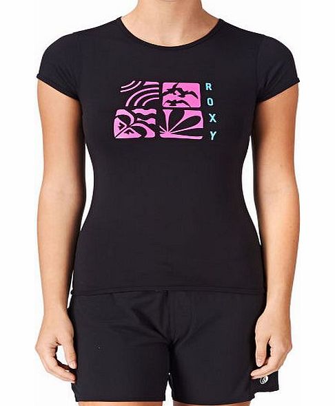 Roxy Womens Roxy Elemental Cap Sleeve Rash Vest -
