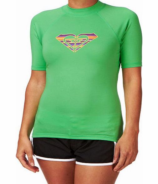 Roxy Womens Roxy Line Up Short Sleeve Rash Vest -