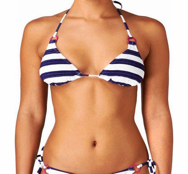Roxy Womens Roxy Smocked Tiki Triangle Bikini Top -