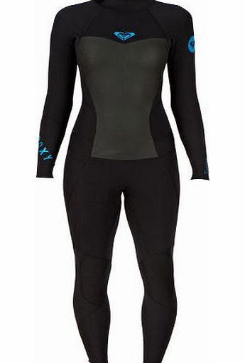 Roxy Womens Roxy Syncro 3/2mm Back Zip Wetsuit - Black