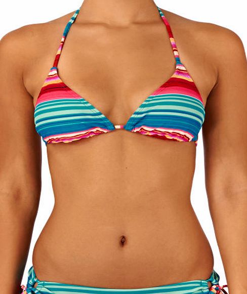 Roxy Womens Roxy Tiki Tri Bikini Top - Moroccan Blue