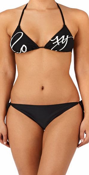 Roxy Womens Roxy Tiki Tri Tie Bikini - True Black
