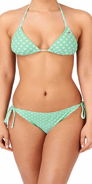 Roxy Womens Roxy Tiki Tri Tie Side Bikini - Optic