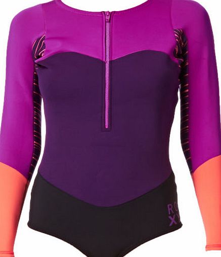 Roxy Womens Roxy Xy 1mm Long Sleeve Front Zip Shorty