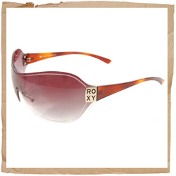 Roxy Zip It Sunglasses Brown