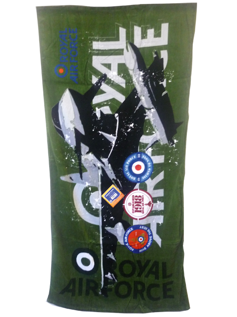 Royal Air Force RAF Towel Printed Design