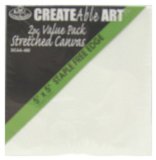 Royal & Langnickel 2 Pack 5x5 Stretched Canvas