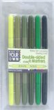 Royal & Langnickel 6 Double-sided Green Craft Markers