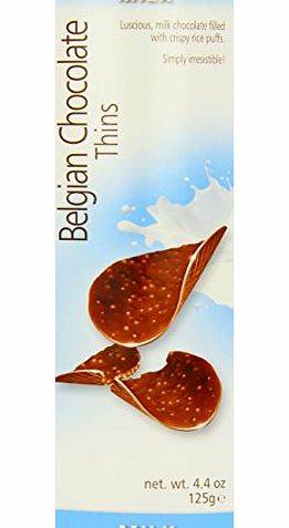 Royal Belgian Milk Chocolate Thins 125 g (Pack of 3)