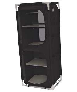 Royal Black Folding Camping Wardrobe - Small