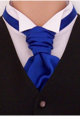 Blue Scrunchie Cravat