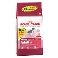 royal canin Adult Medium Dogs 15kg   3kg Free