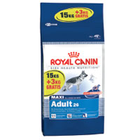 Royal Canin Maxi Adult Large Dog 15kg  3 Kg Free