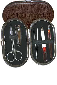 Royal Cosmetics Personal Manicure Set-5 piece Brown Compact