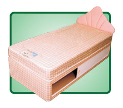 damask mid range king size divan