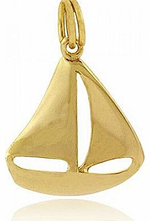 Vermeil (24k Gold over Sterling Silver) Hobby Sport Sea Ocean Toy Sail Boat Pendant Cute!