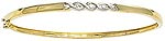 Royal Doulton 3 Stone Diamond Set Bangle