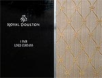 Royal Doulton 90 x 54 Cream- Lined Curtain