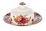 Royal Doulton Covered Butter Dish - Round Shaped