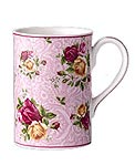 Royal Doulton Dusky Pink Lace Damask Mug